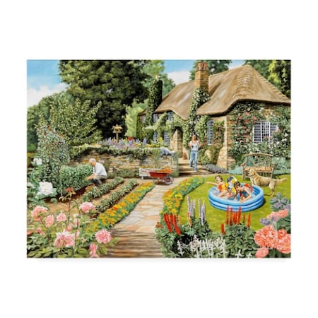 Trevor Mitchell 'Summer Garden Scene' Canvas Art,18x24